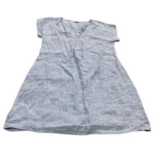 Studio 412 Linen Tunic / Mini Dress With Pockets Small
